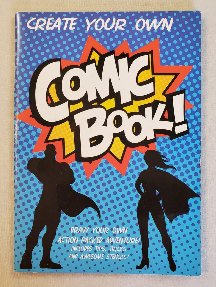 Create Your Own Comic Book! Tips Tricks Stencils Blank New Oriental Trading