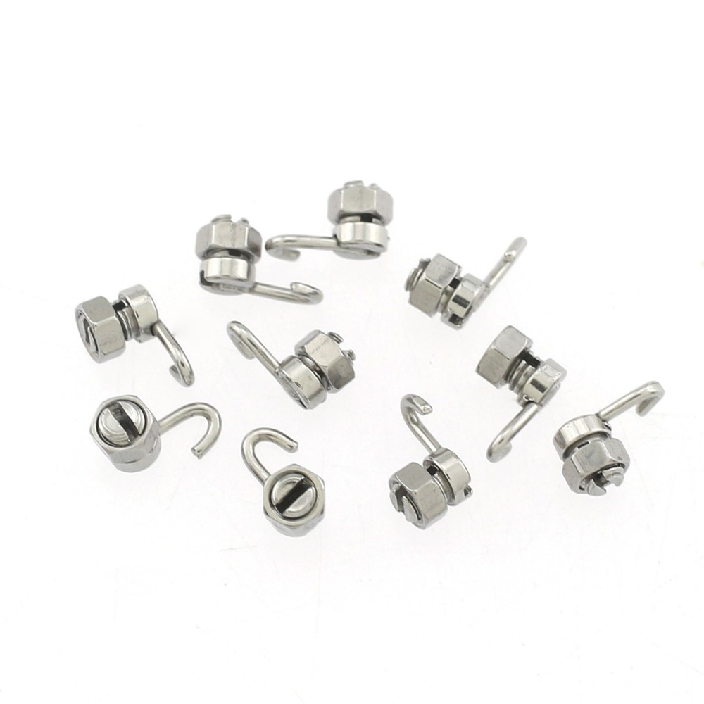Dental Orthodontic Crimpable Arch Wire Stop Locks Activity Hooks Left Right Set