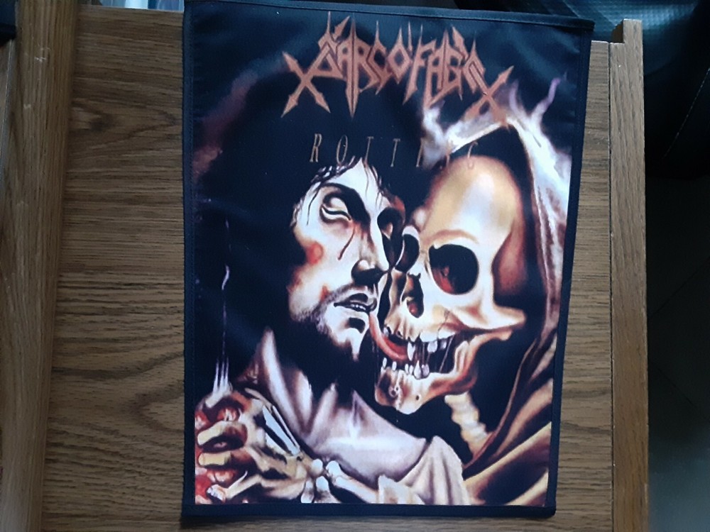 SARCOFAGO,ROTTING SEW ON SUBLIMATED LARGE BACK PATCH