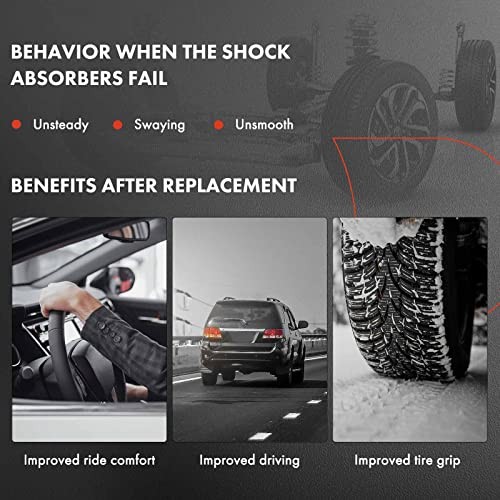 Rear Struts Compatible with Jaguar S Type 2000 2001 2002-2x Replacement