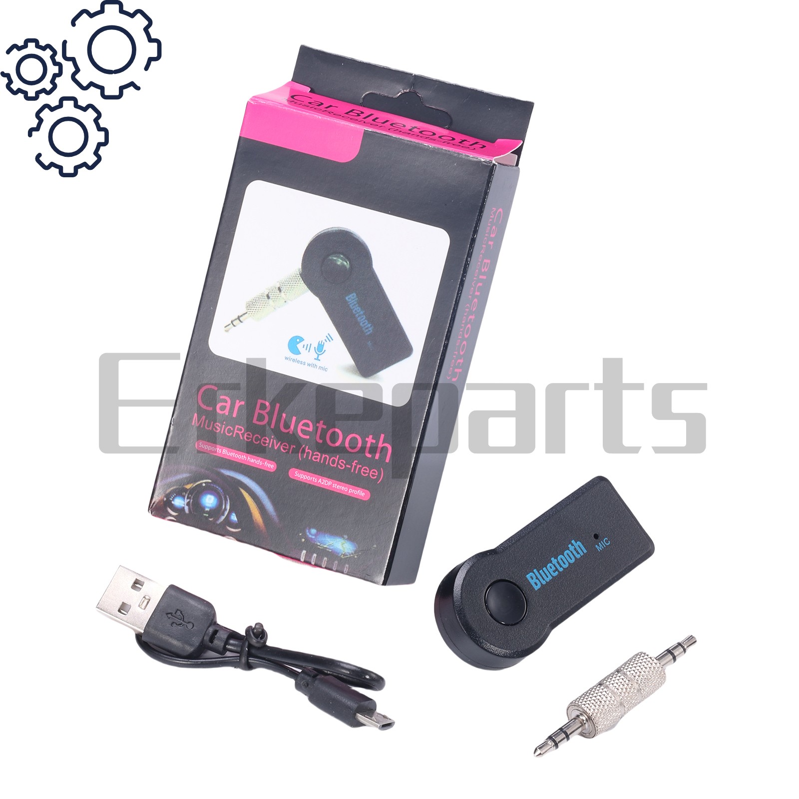 New Car Receiver Adapter Wireless Bluetooth 3.5mm AUX Audio Stereo Music Home