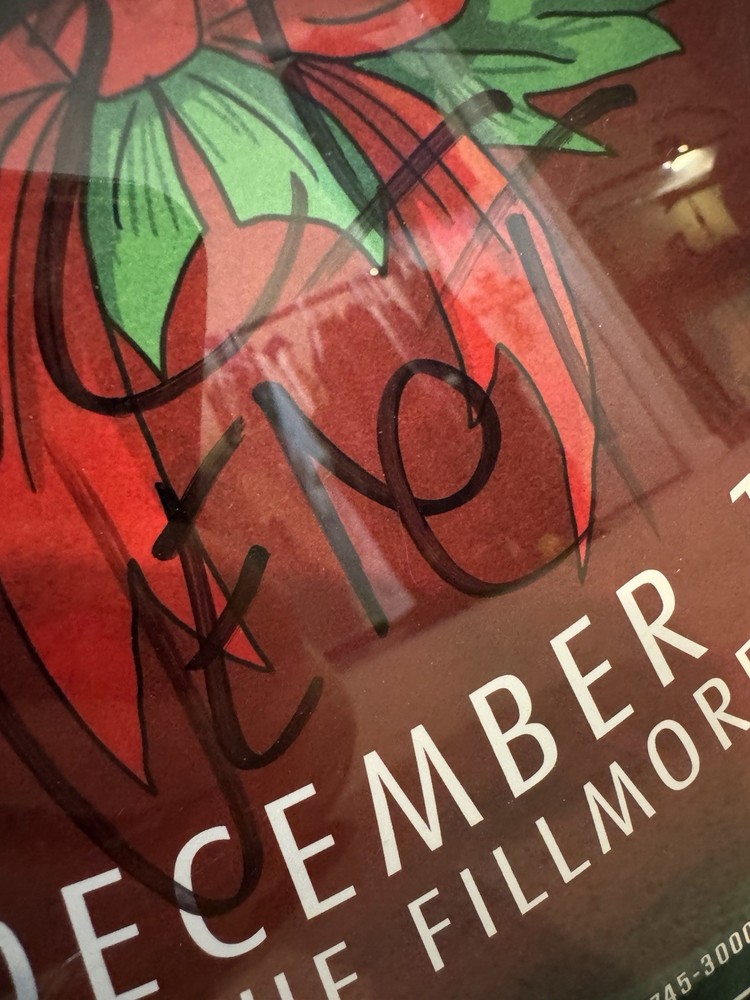 Lil Uzi Vert Autographed 11x17 Concert Poster 2017 Chipmunks Fillmore Framed