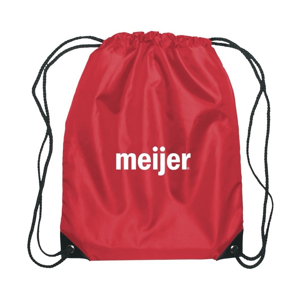 Meijer Drawstring Sinch Bag Red