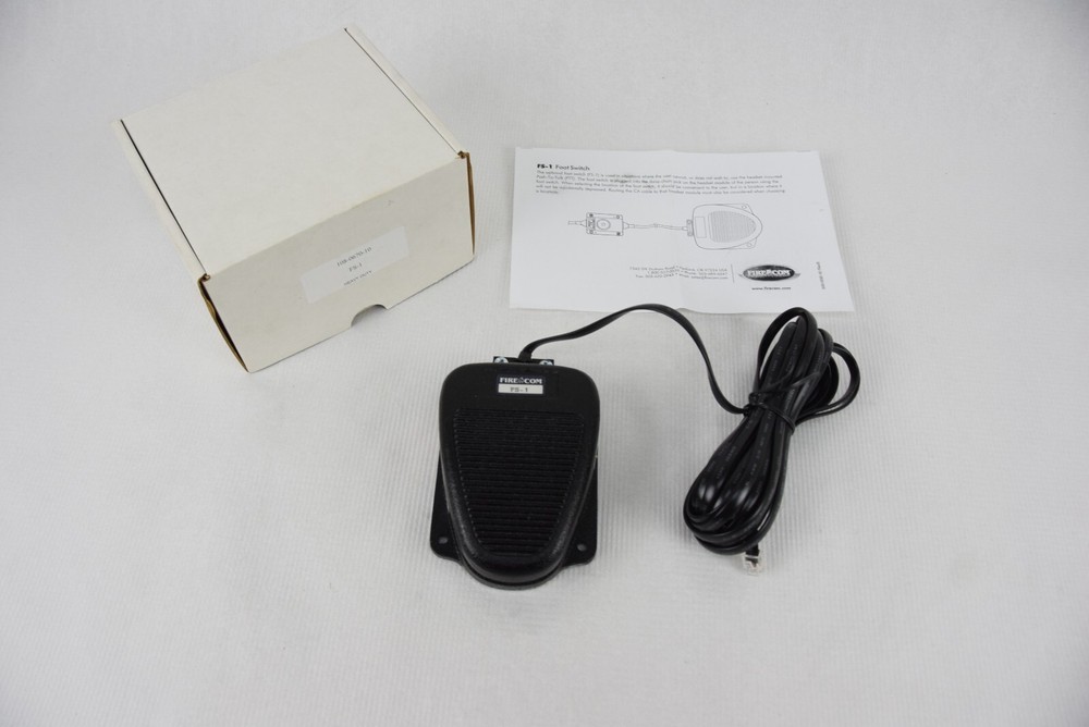 Fire Com FS-1 Hands Free Footswitch For EMS Communication