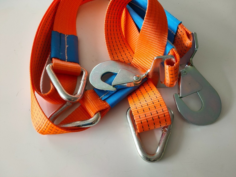 Orange Winching Assistance Straps Webbing Winch Brother - Even Pull System