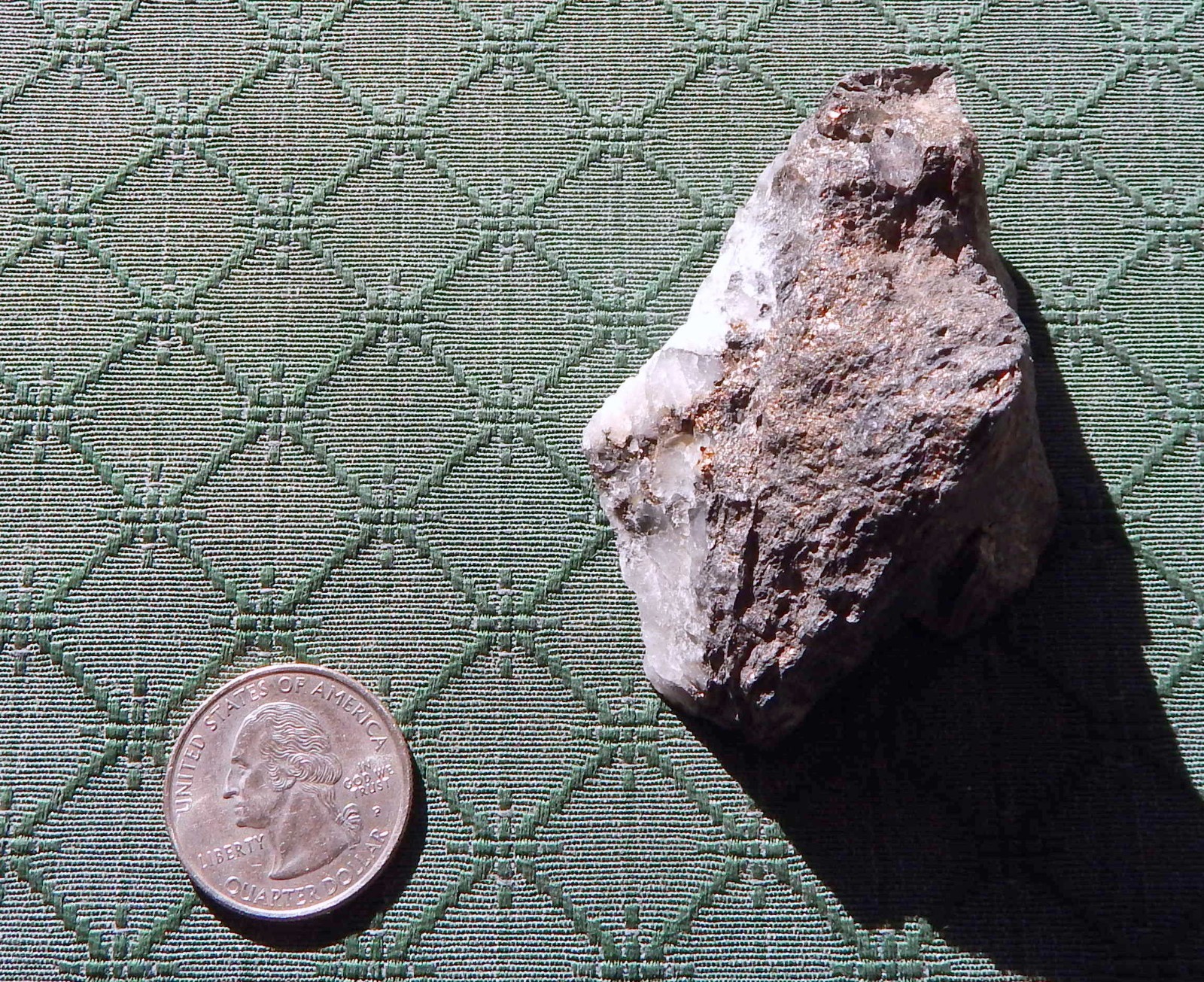GOLD ORE SPECIMAN COLLECTED FROM THE HOMESTAKE MINE LEAD SD VISIBLE GOLD SPOTS