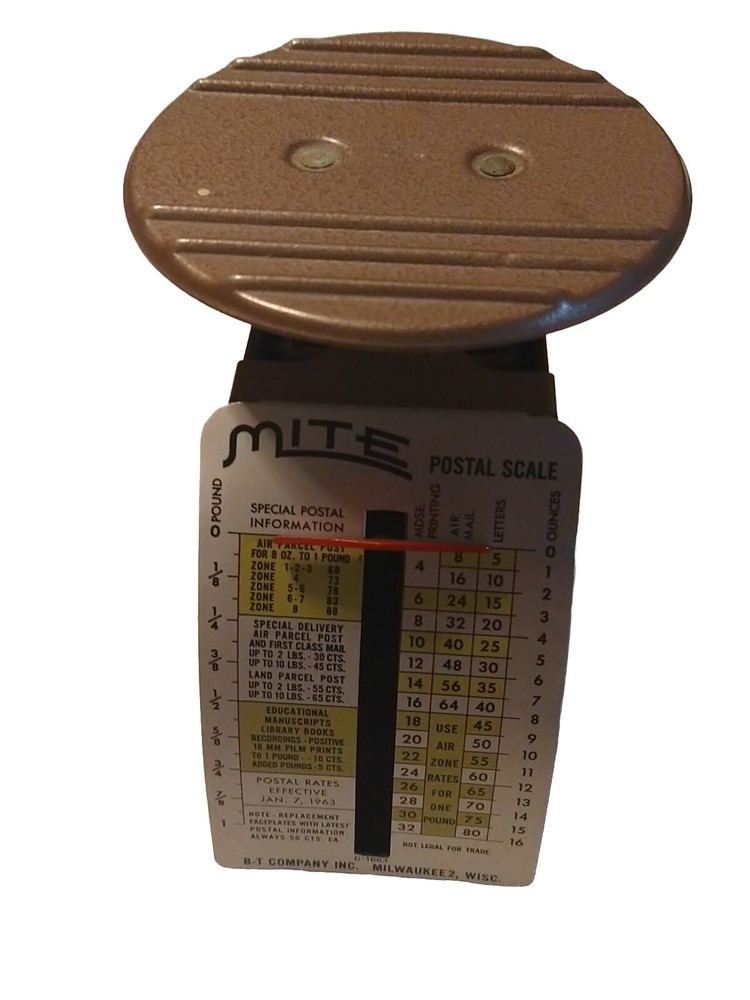 1963 B-T Company. MITE Postal Scale D-1663