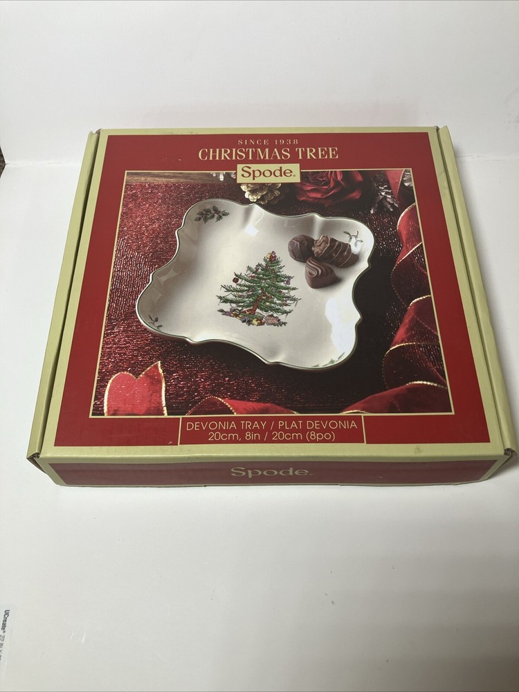Spode Made in England "Christmas Tree" Devonia Serving Tray