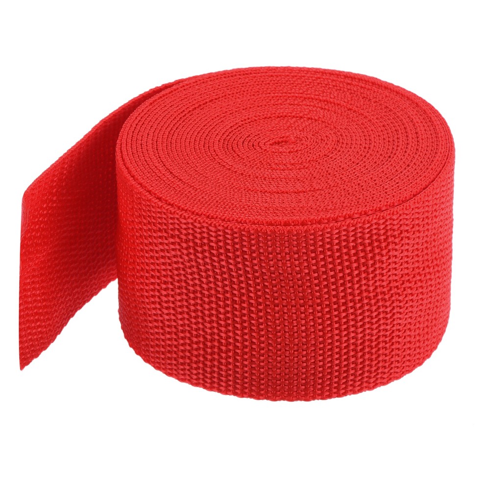 Lightweight Polypropylene Webbing Strap 5cm 5 Yard Red