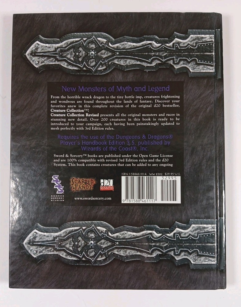 Sword And Sorcery Creature Collection Revised, by Carricker, Joseph