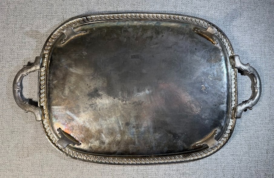 Silver Plated Serving Tray International Silver Co. Rectangular 18" L Vintage