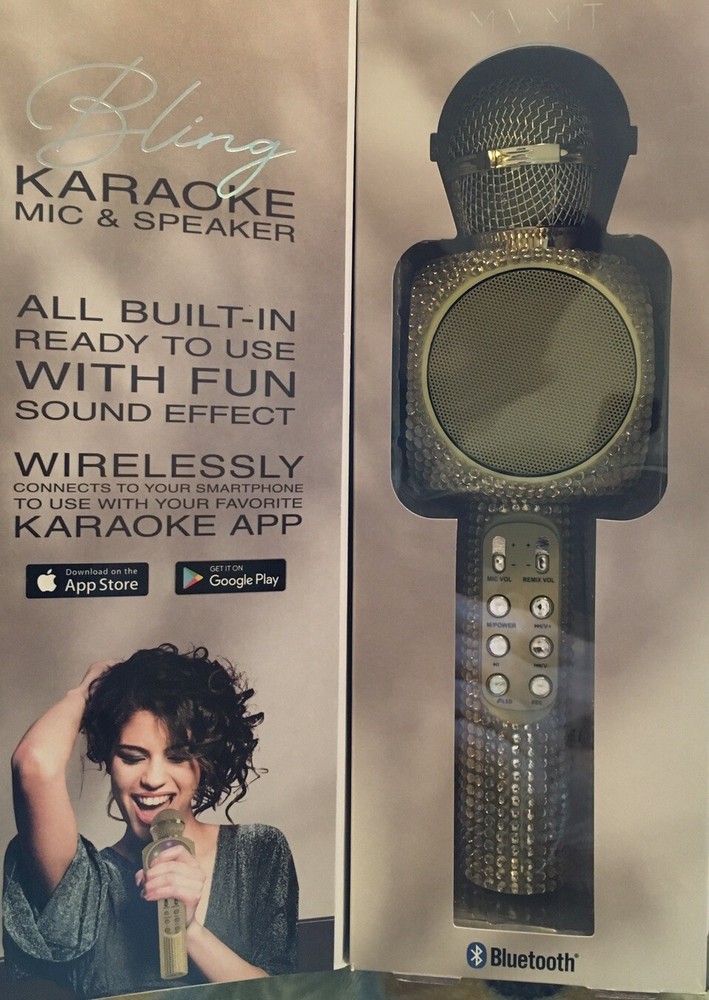 MVMT Bling Karaoke Microphone & Speaker Bluetooth Wireless