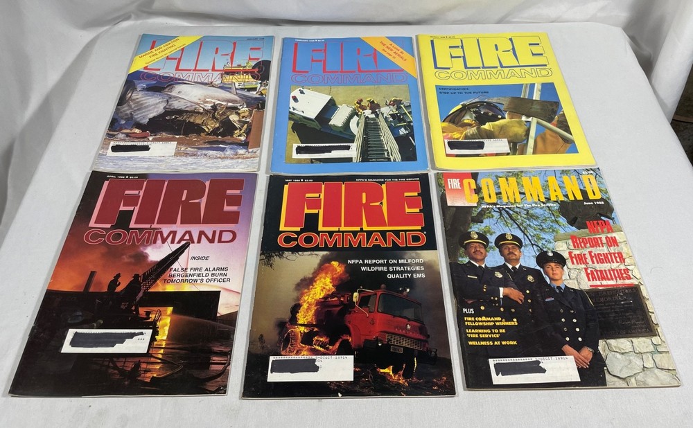 FIRE COMMAND magazine l2 issues from 1988
