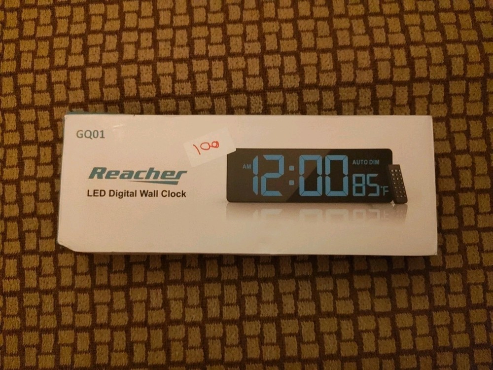 REACHER 16.5" -  Large Digital Wall Timer Clock with Countdown Timer + Auto Dim