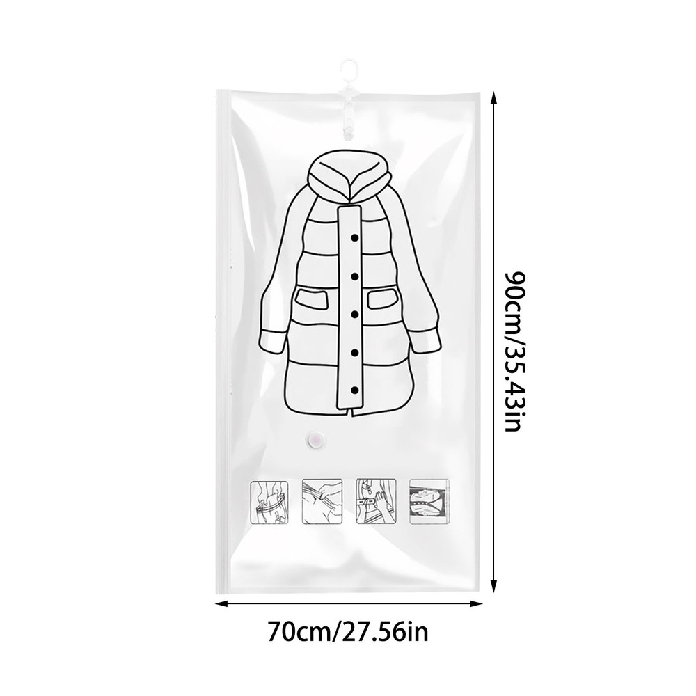 1PC Vacuum Storage For Space Saving Hanging Compression For Bedding Duvets