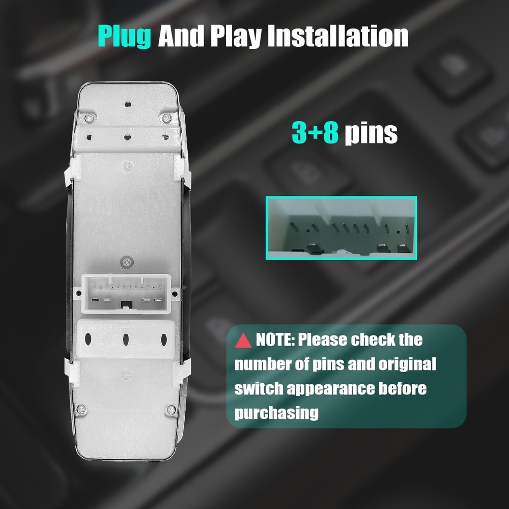 Driver Side Master Power Window Control Switch for 2011–2022 Dodge Durango