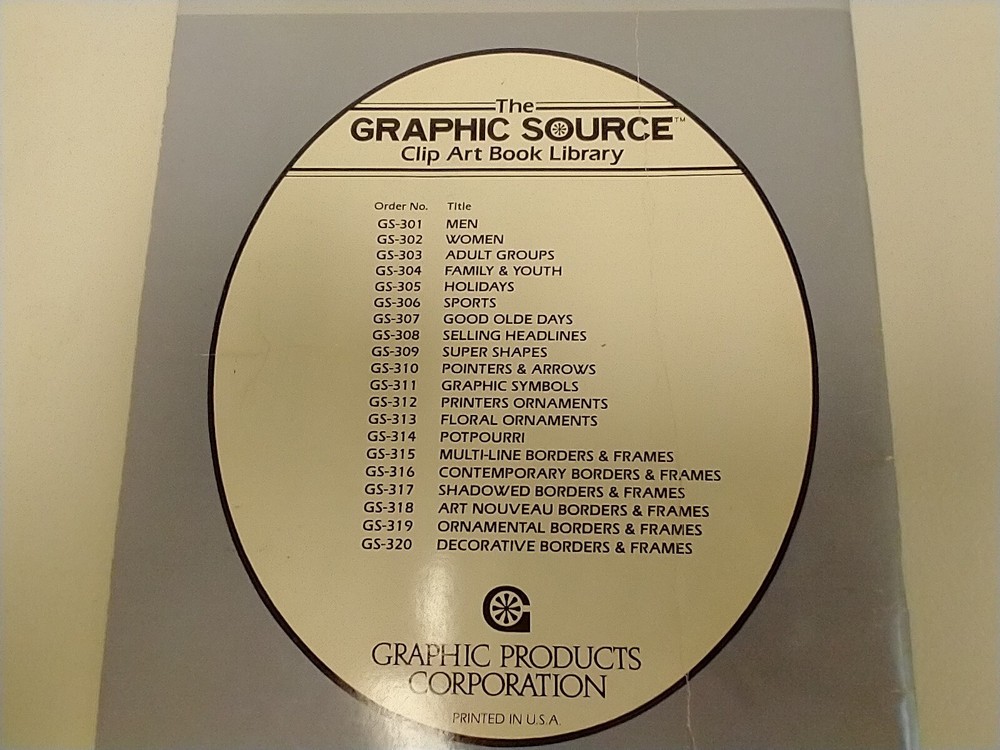 Graphic Source Clip Art Decorative Borders & Frames GS-320 1986 Paperback