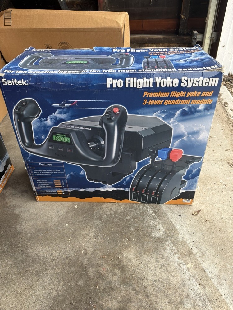 Saitek Pro Flight Yoke System & Rudder Pedals for Flight Simulation
