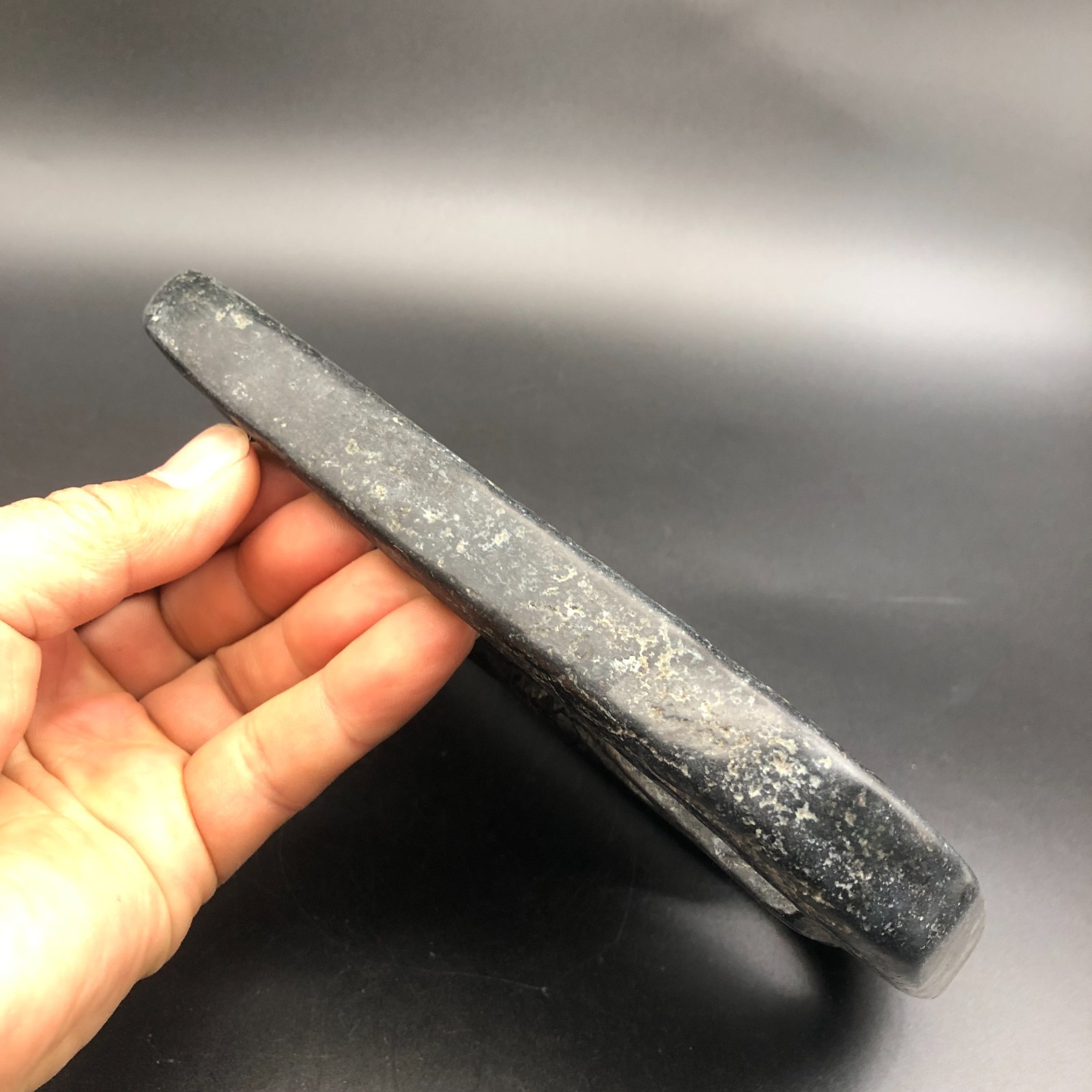 Old HongShan Culture Meteorite Jade Hand-Carved Bird Eagle"owl" Statue