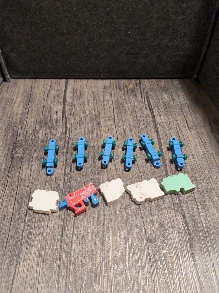 Lot Vintage Train Engine Erasers