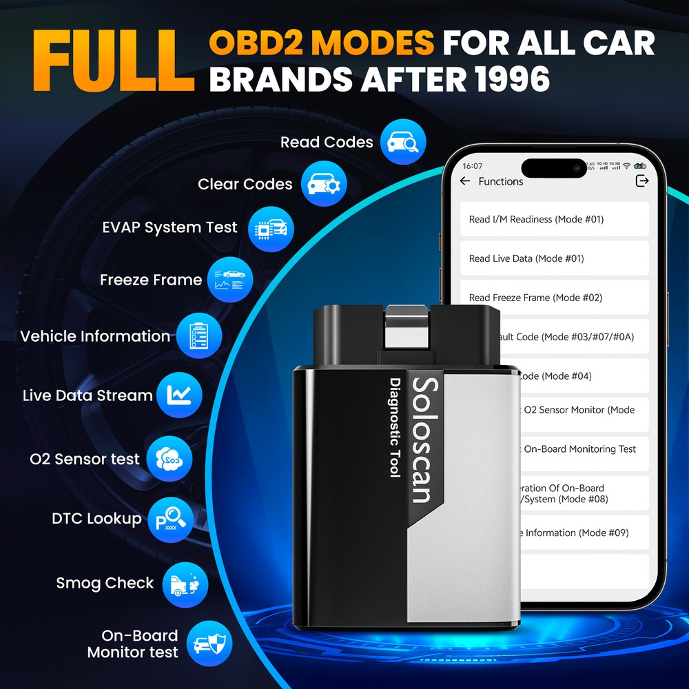 Kingbolen Soloscan For Landrover Scanner OBD2 Car Diagnostic ECU Coding Tool