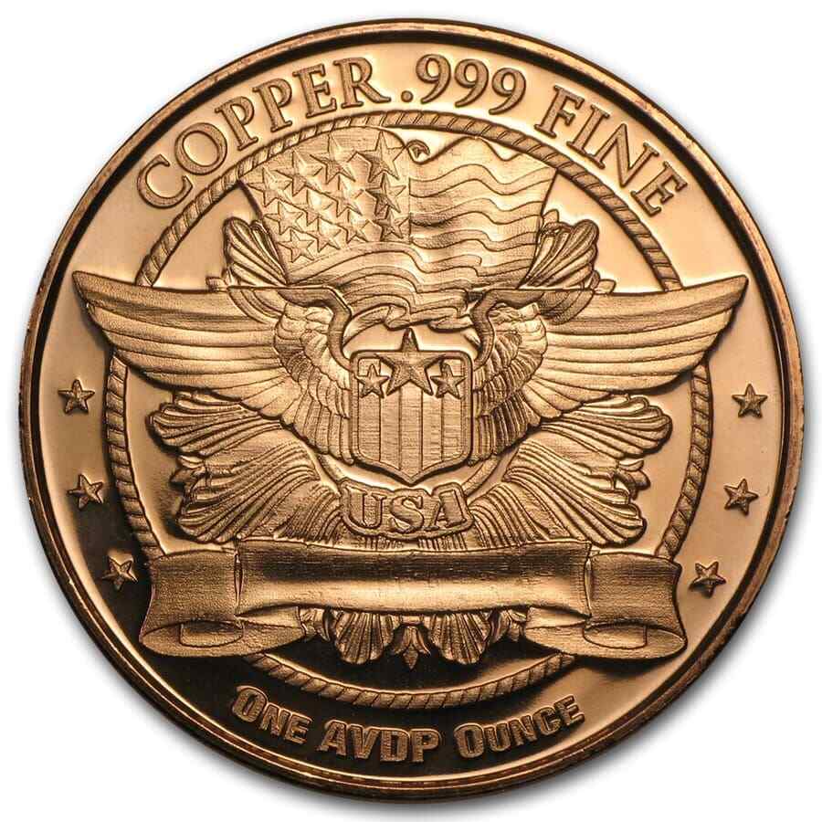 1 oz Copper Round - Eagle Head