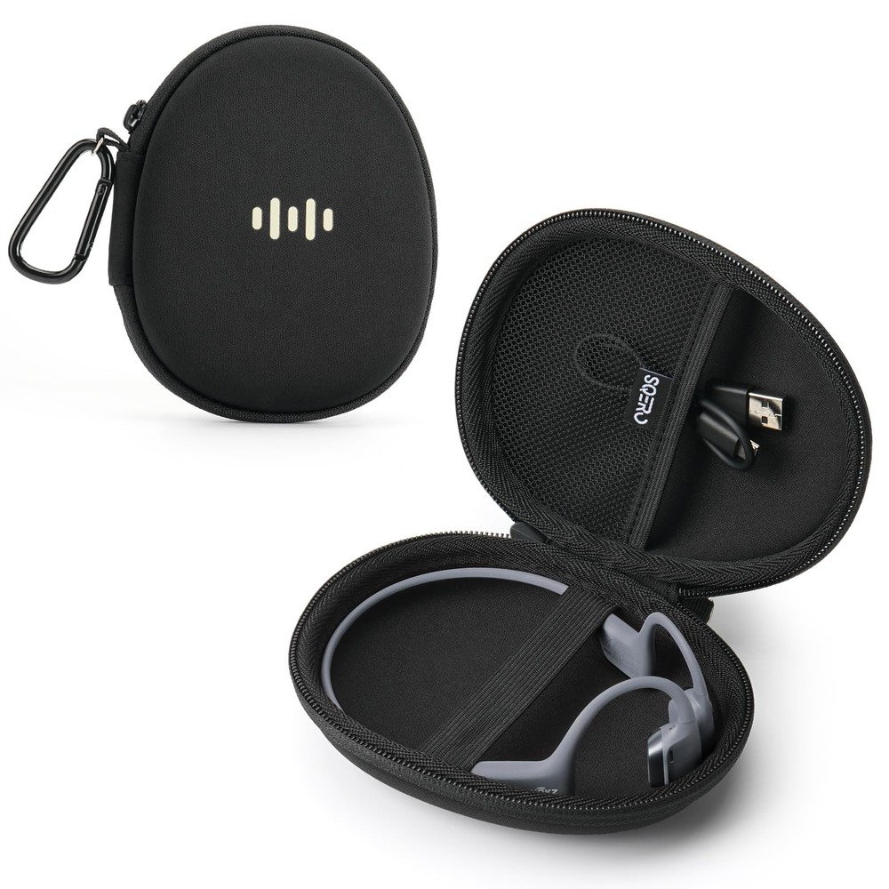 Headphone Case for Shokz OpenRun Pro 2/OpenRun/OpenSwim Pro/OpenMove black