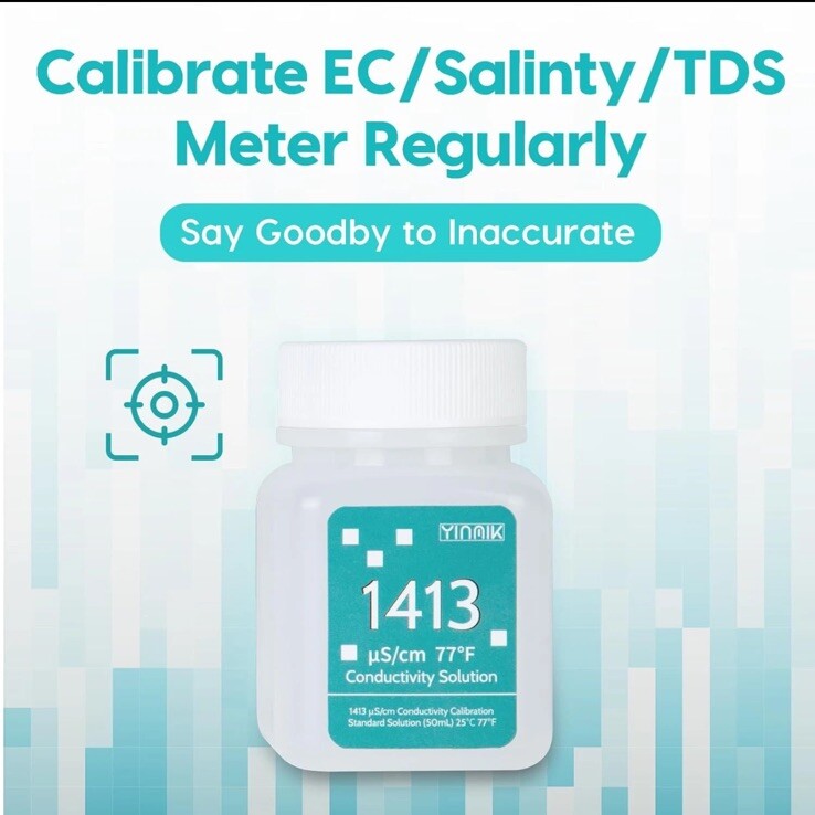 1413 μS/cm Calibration Solution, Conductivity Salt Standard Buffer Solution...