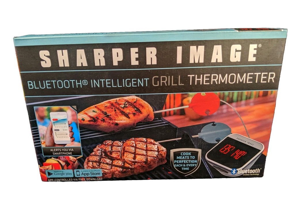 Sharper Image Bluetooth Intelligent BBQ Grill Thermometer NEW