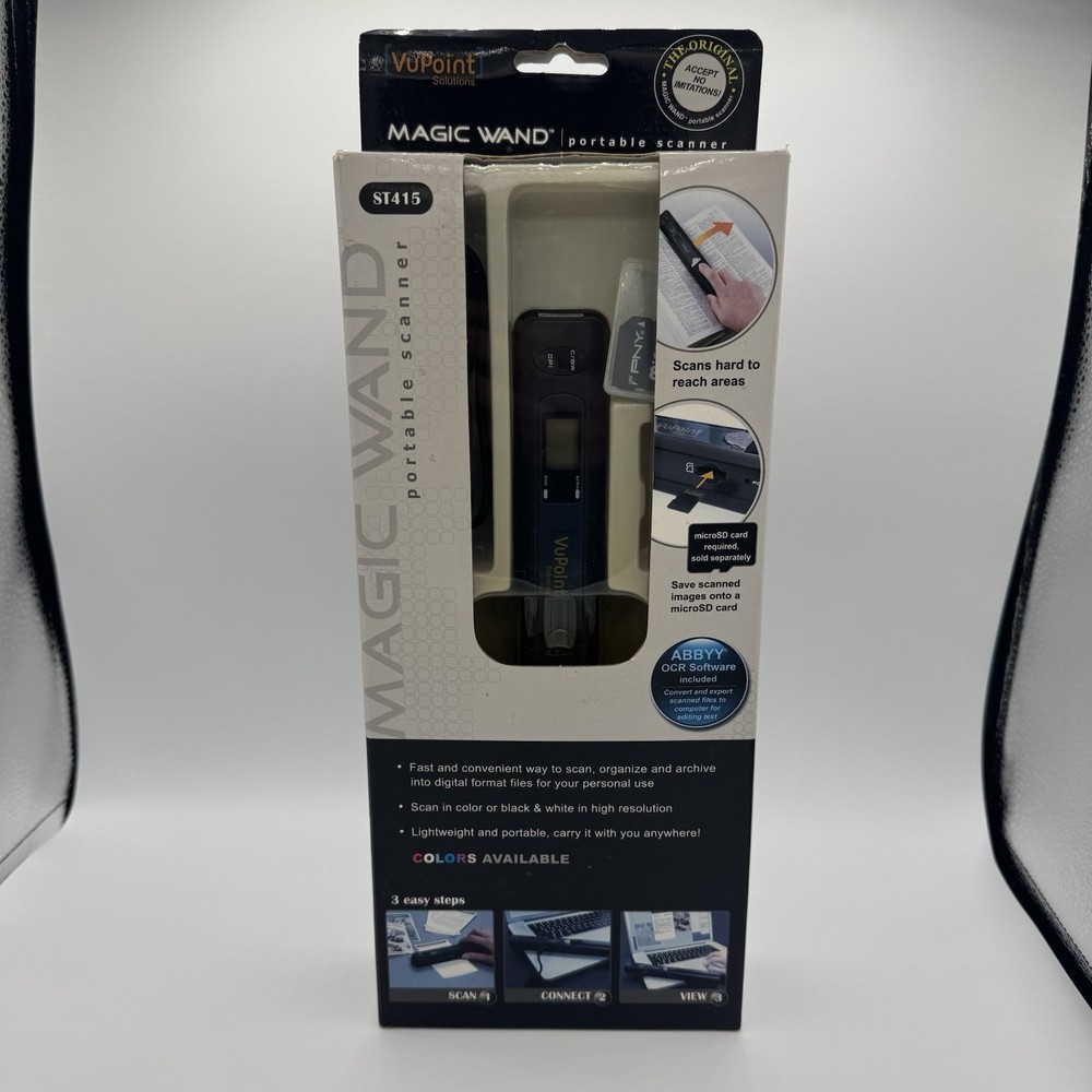 VuPoint Magic Wand ST415BU Portable Scanner Used