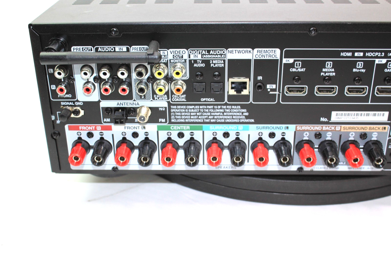 Denon AVR-X1700H 7.2-Channel Network A/V Receiver AS IS Grounded