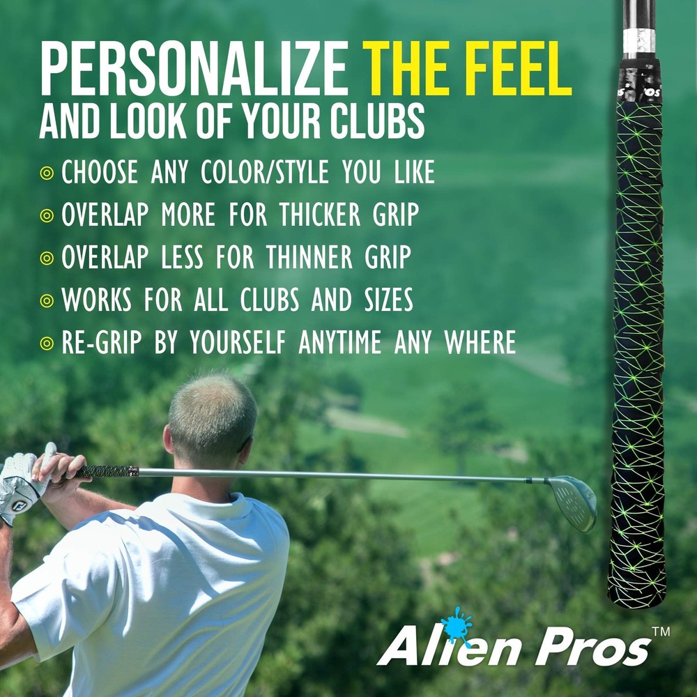 Golf Grip Tape Wrap Adhesive Club Regrip Kit Easy Install Solution