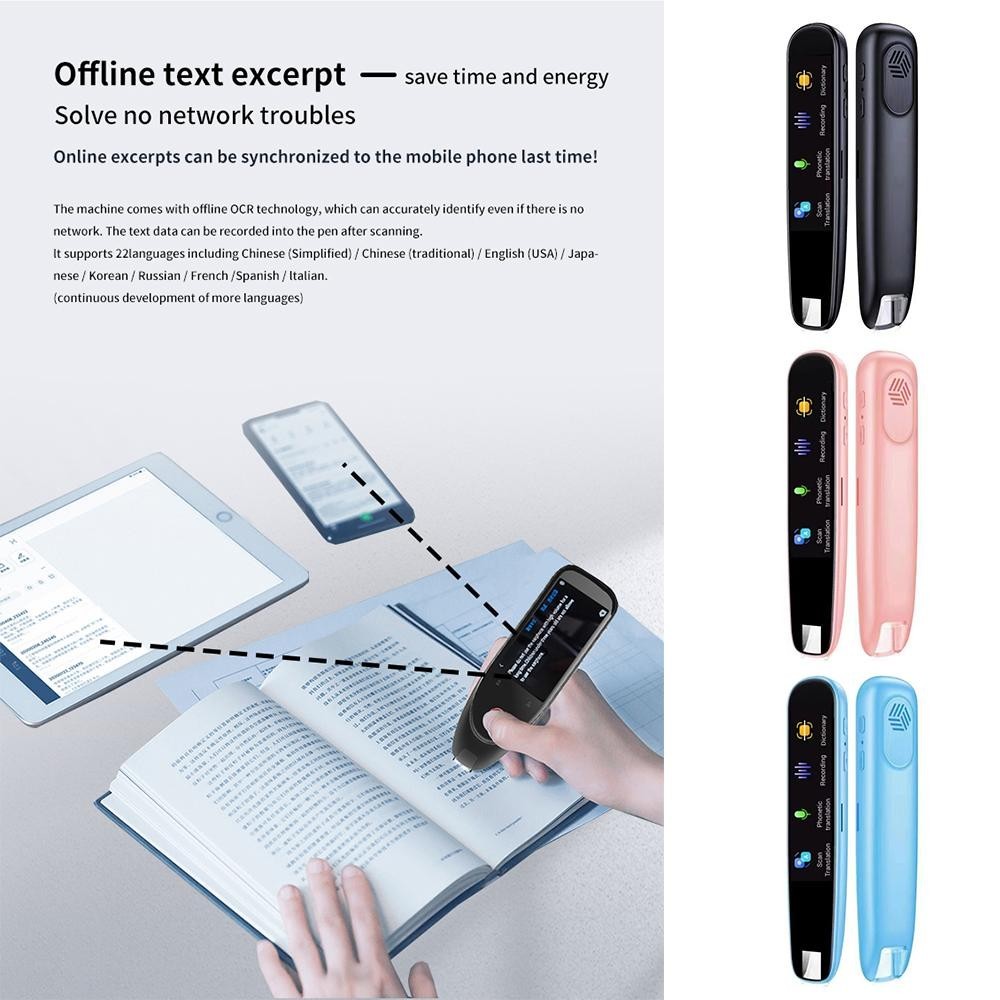 Offline Translation Pen 123 Languages Dictionary Intelligent Scanning Reader