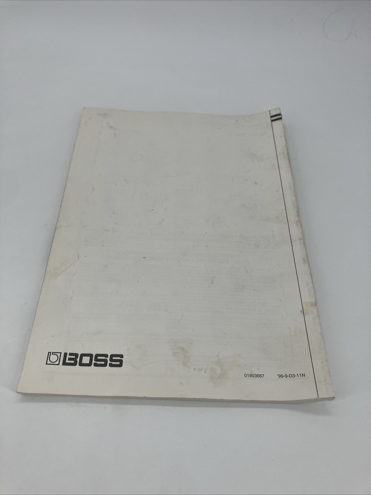 Instruction Manual for Boss Multi-Effects Vf-1 Processor. OEM. Fast Shipping.