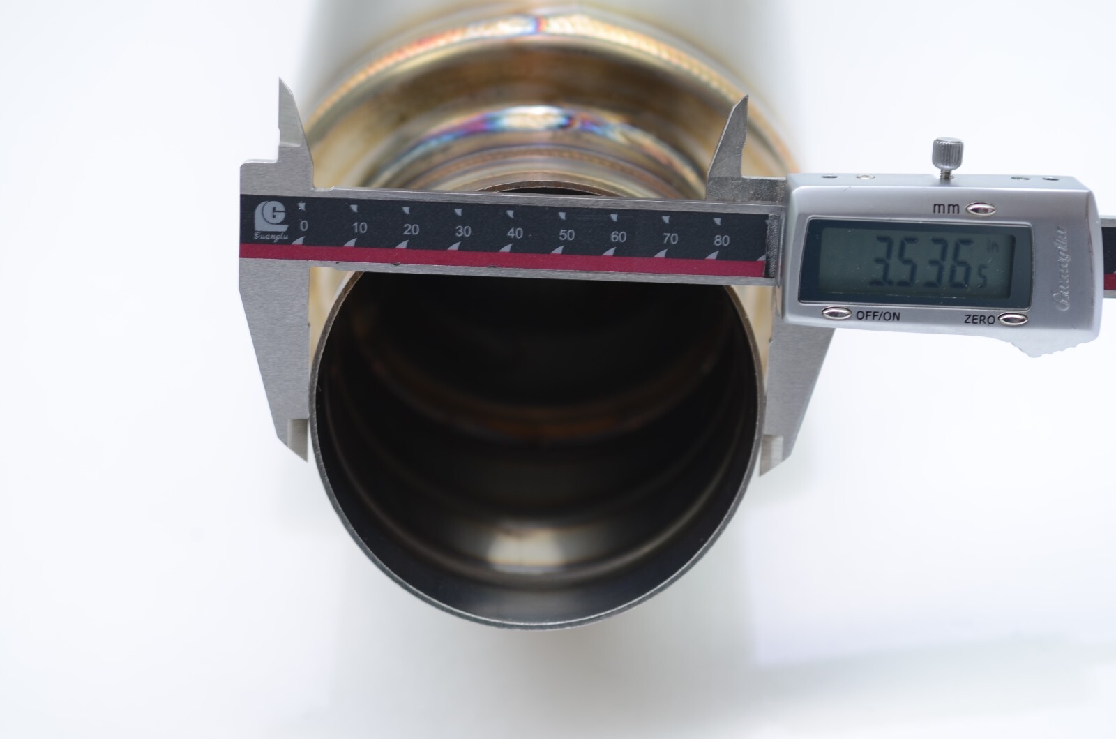 1320 Turn down dolphin muffler stainless steel universal 3" inlet 3.5" outlet