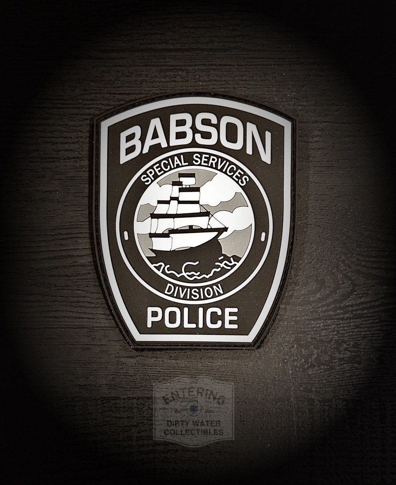 Babson College PD Special Services Unit PVC Hook And Loop patch