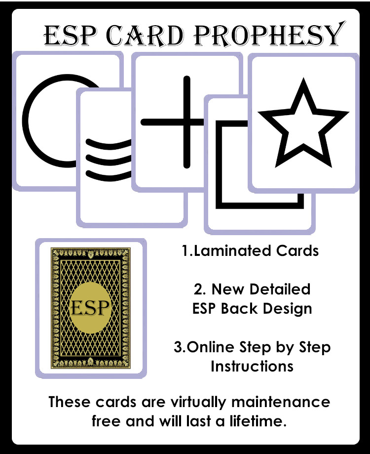 ESP CARD PROPHESY - CUSTOM LAMINATED CARDS - INSTRUCTIONS