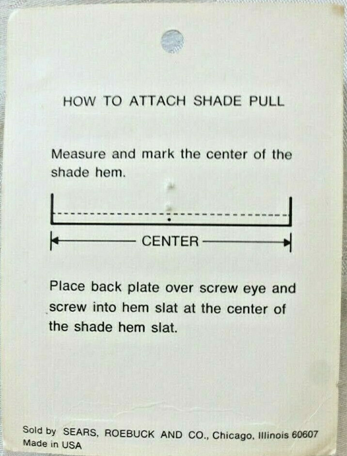 THREE GOLDEN ORBIT WINDOW SHADE PULLS (NEW)