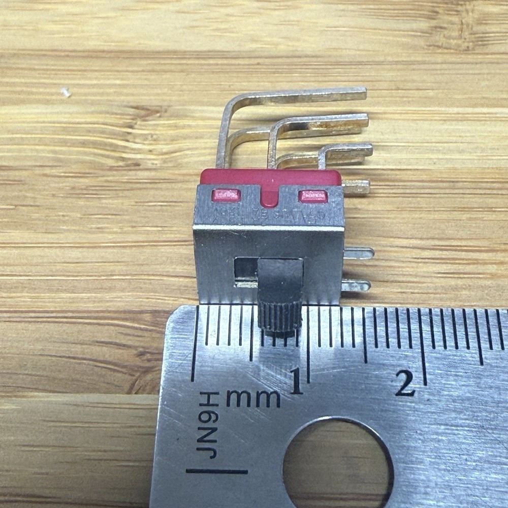 2x E-Switch 500SDP1S1M7QEA DPDT 2 Position Slide Switch PCB Mount Sealed