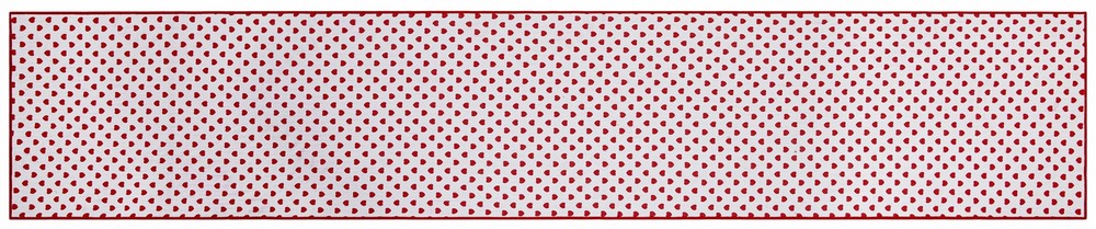 Reversible Hearts Table Runner Cotton