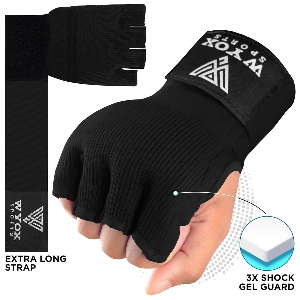 Gel Boxing Hand Wraps Padded Inner Quick Wrap Wrist Support