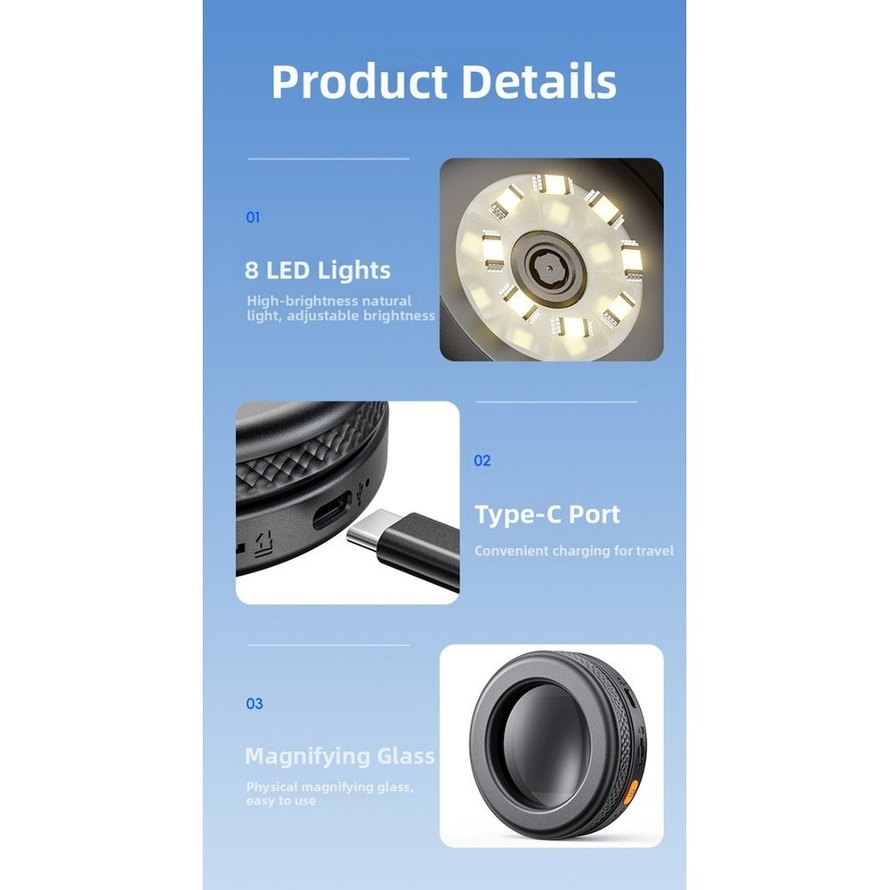 Portable Microscope Digital Microscope 2MP Resolution 500x Magnification