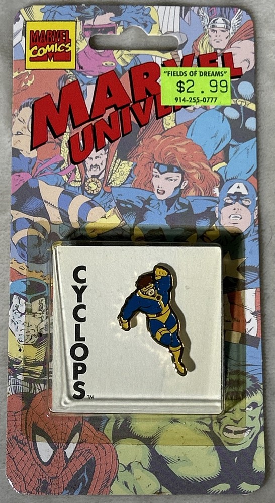 Marvel Comics Pin Series Cyclops 1994 RARE Sealed On Card