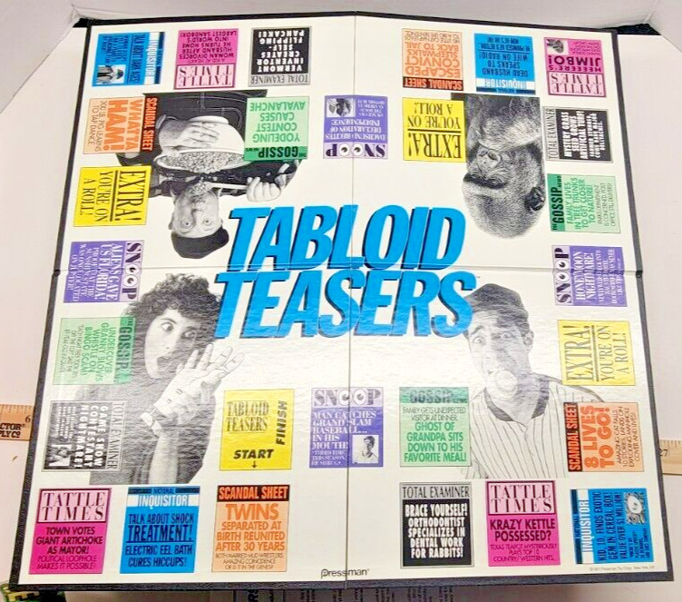 TABLOID TEASERS BOARD GAME #3655 1991