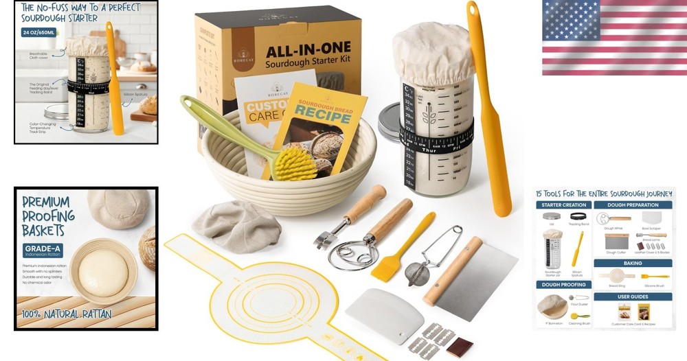 Comprehensive Sourdough Baking Tools Gift for Bakers