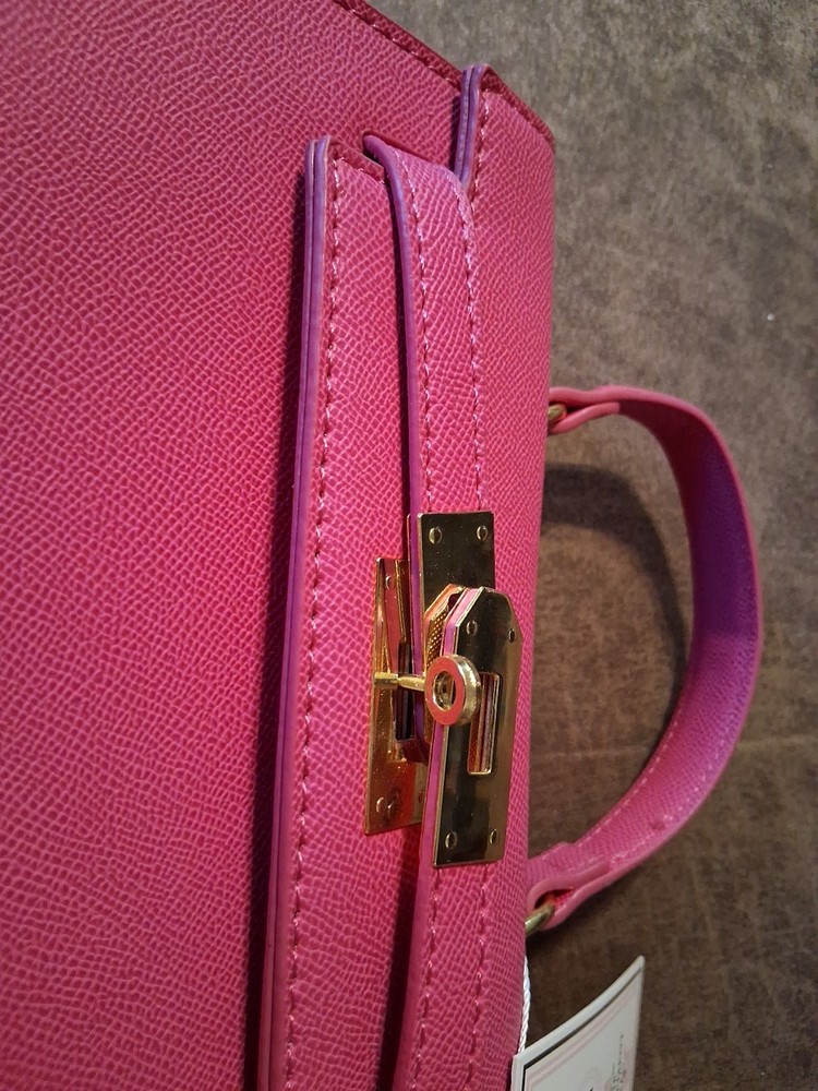 The Statement Bag Vegan Leather Pink Tote
