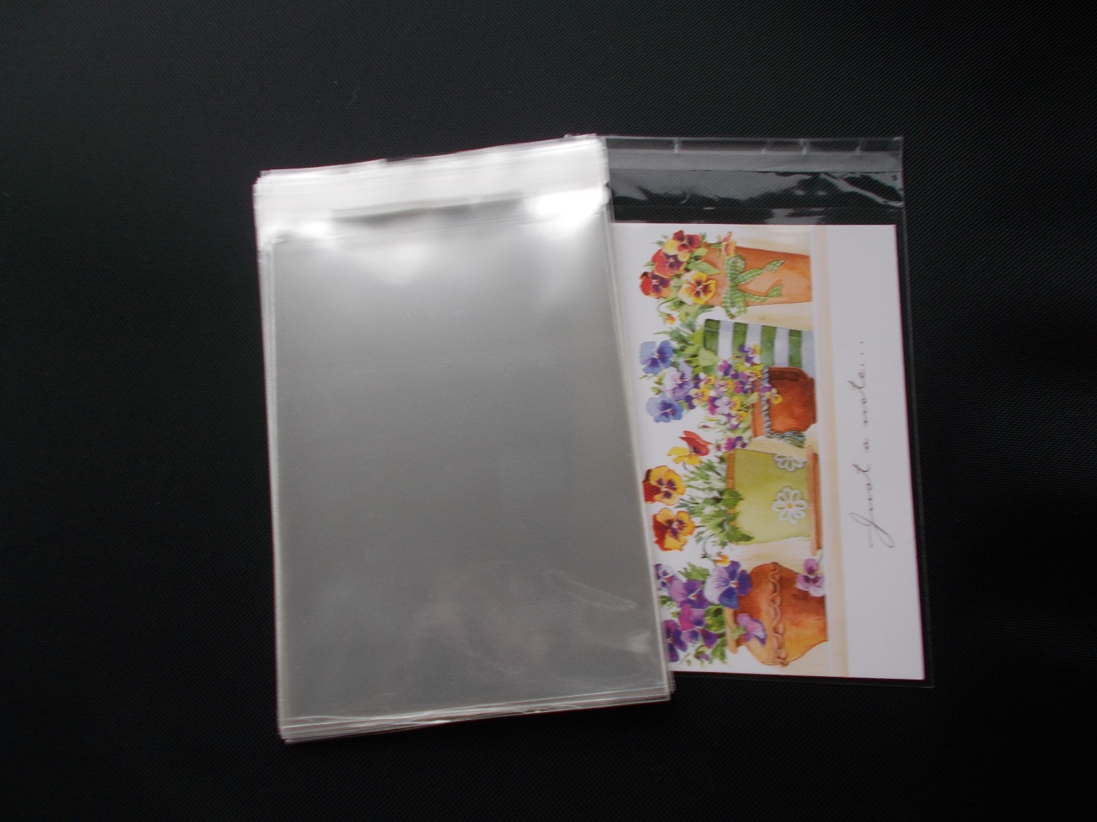 200 Clear Resealable Cello Cellopane Envelopes A2+ 4 5/8 x 5 3/4