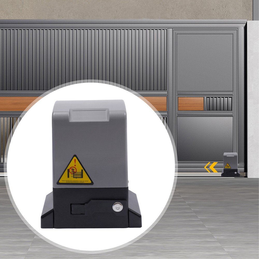 3968lbs Motorized Sliding Gate Operator Electric Gate Opener W/ Remote Control