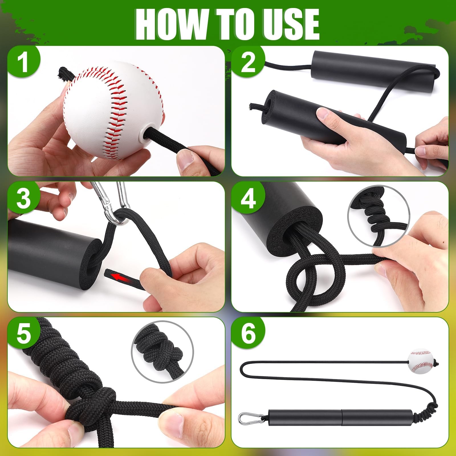 Baseball Softball Hitting Trainer, Batting Swing Trainer for Baseball & Softb...