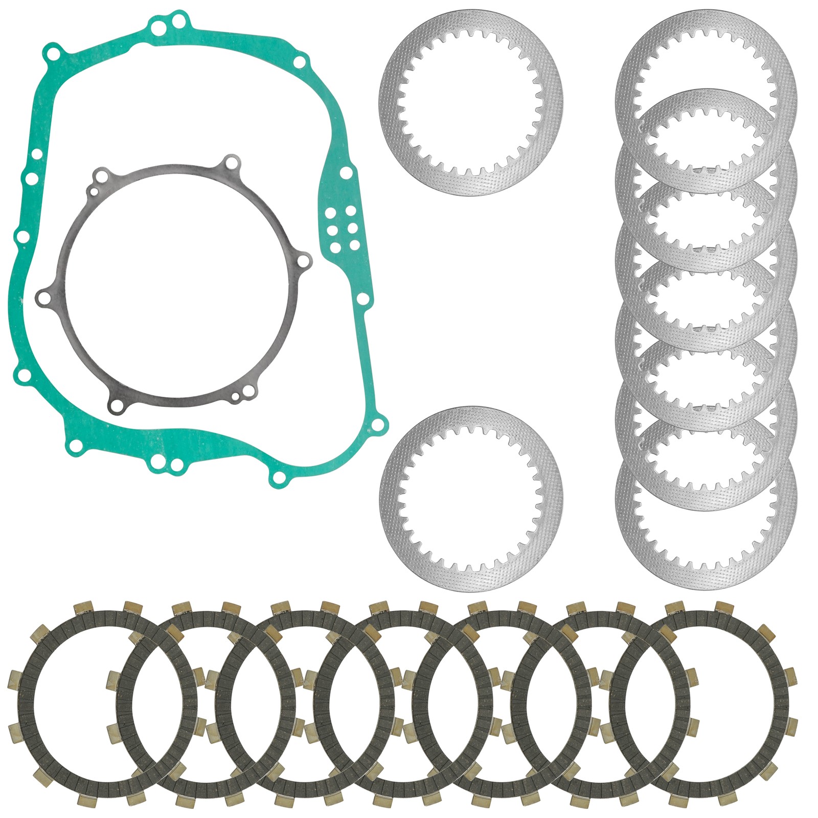 Clutch Friction Plates Kit for Kawasaki KLX250 KLX250S KLX250SF 2006 - 2020